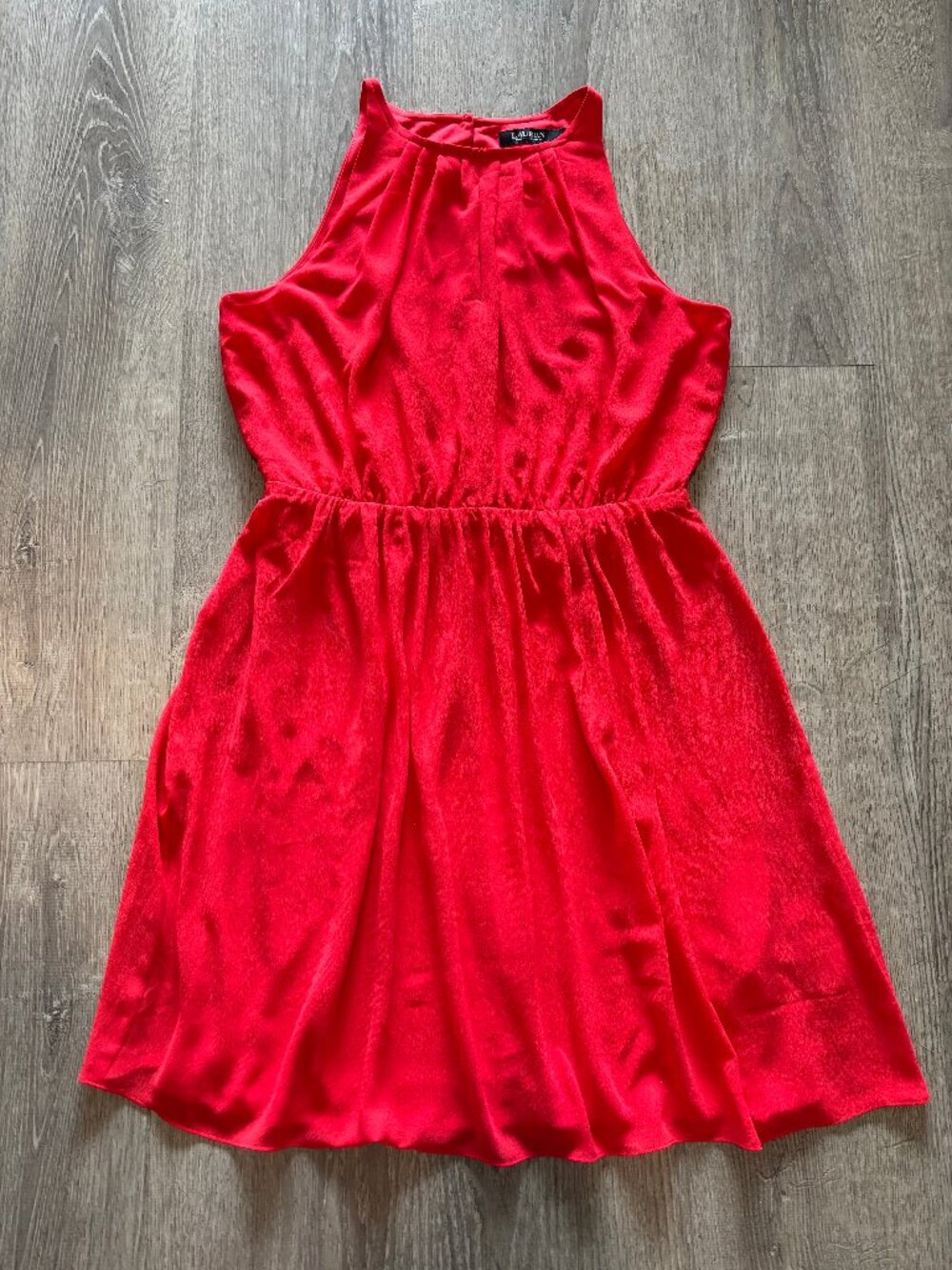 Ralph Lauren Red Chiffon dress